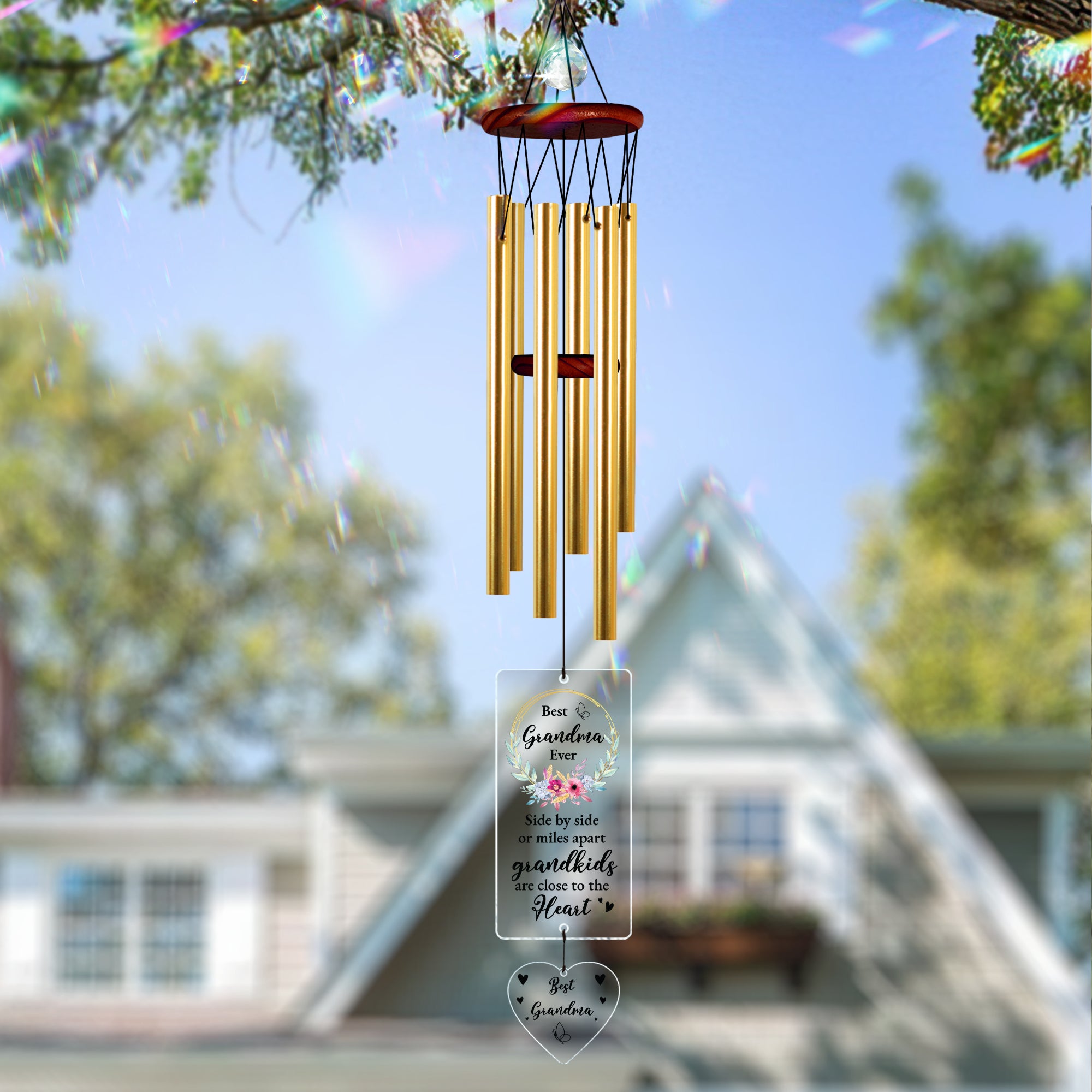 Personalized Sympathy Loss Of Grandma Wind Chime Memorial Gifts