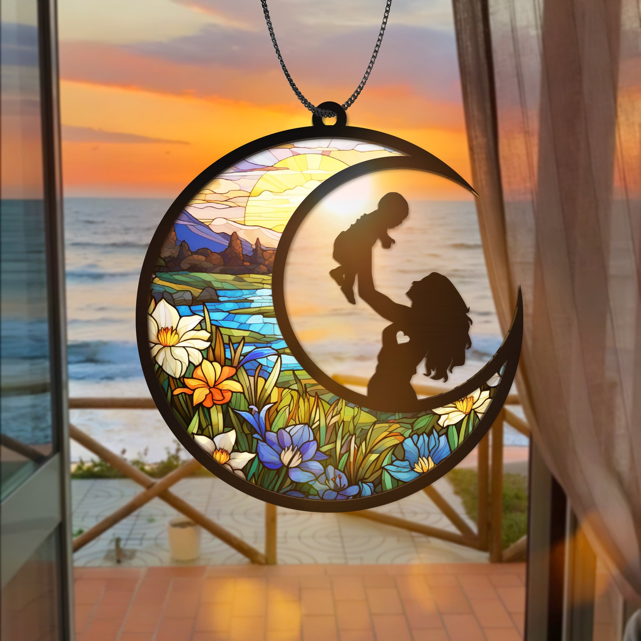 Personalized Memorial Suncatcher Loss Of Mom Gift