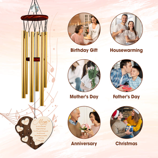 Custom Sympathy Wind Chime Loss Of Mom Gift