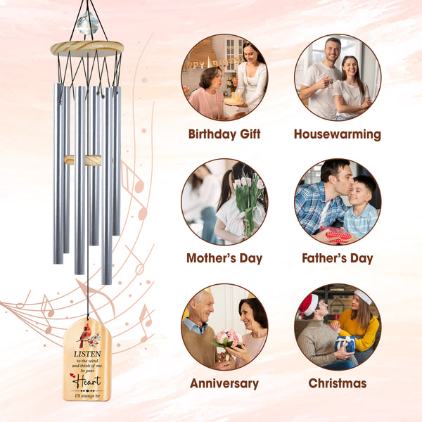 Personalized Sympathy Wind Chime Carnival Gift For Memorial