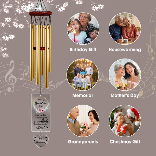 Personalized Sympathy Loss Of Grandma Wind Chime Memorial Gifts