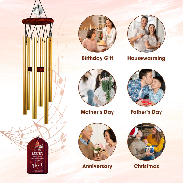 Personalized Sympathy Wind Chime Carnival In Memorial Gift