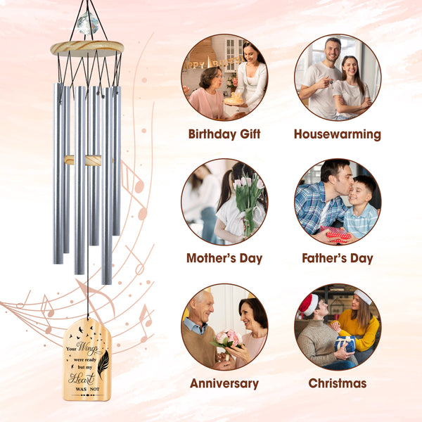 Personalized Sympathy In Memory of Wind Chime Memorial Gifts