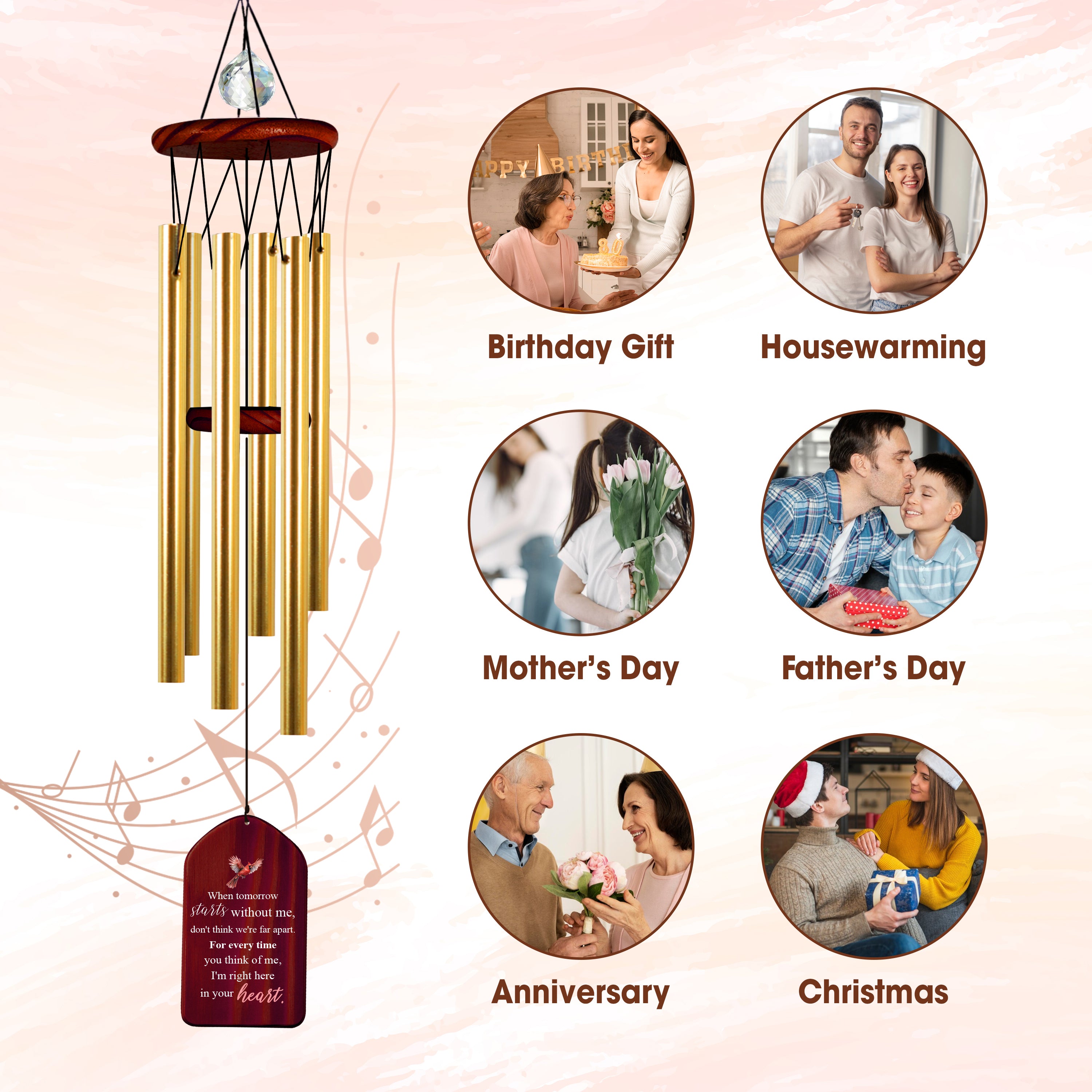 Personalized Memory Windchime Bereavement Gifts