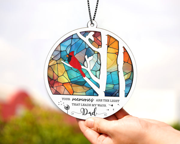 Custom Cardinal Ornament Loss Of Dad Mom Sympathy Gift