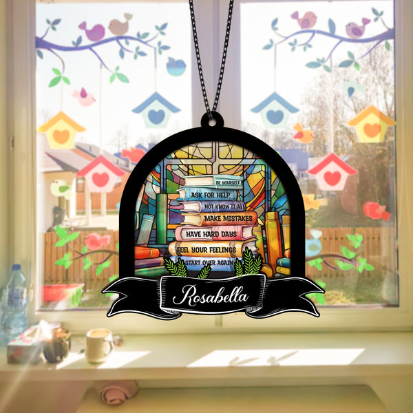 Custom Teacher Appreciation Suncatcher Teacher Gift Ideas