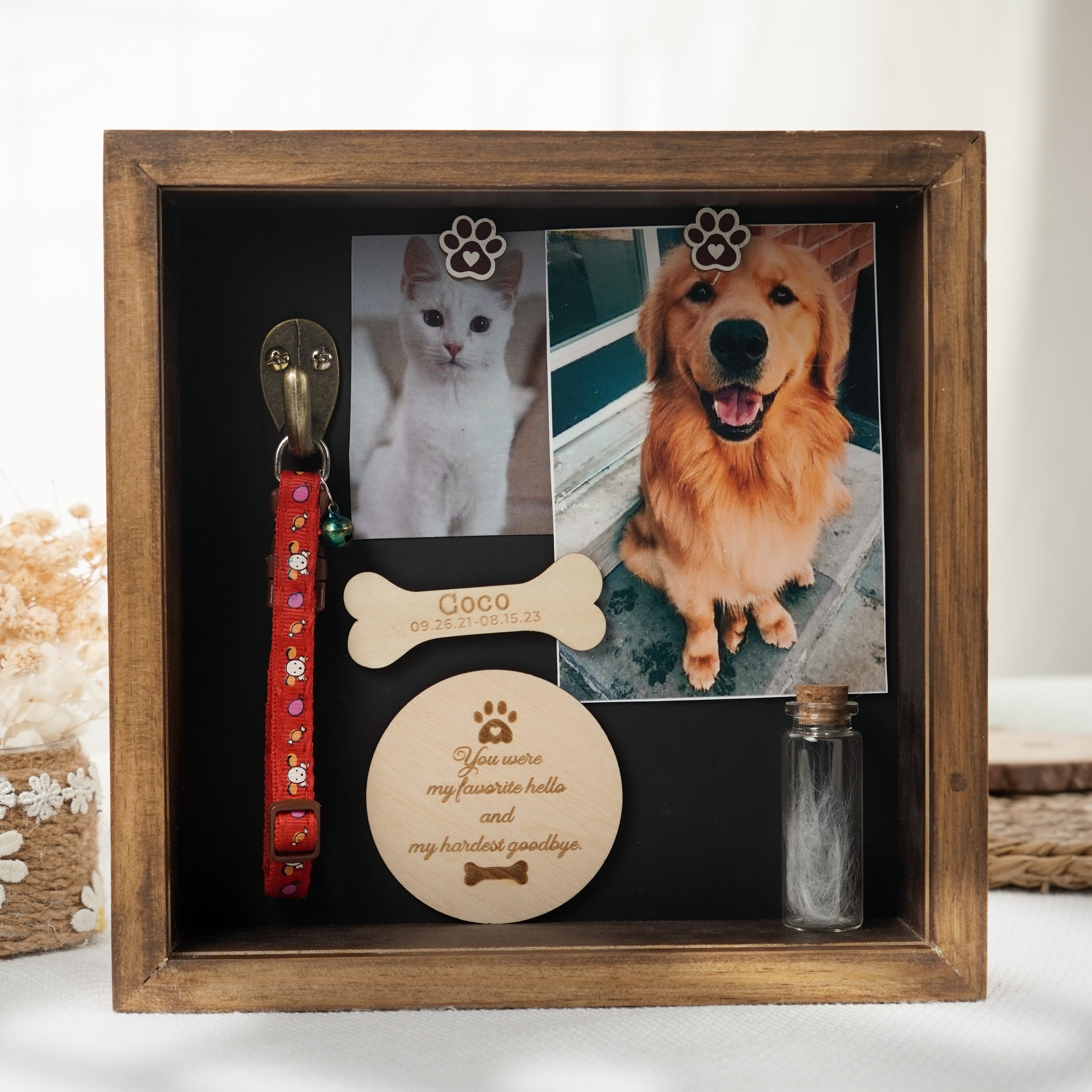 Pet Memorial Shadow Box