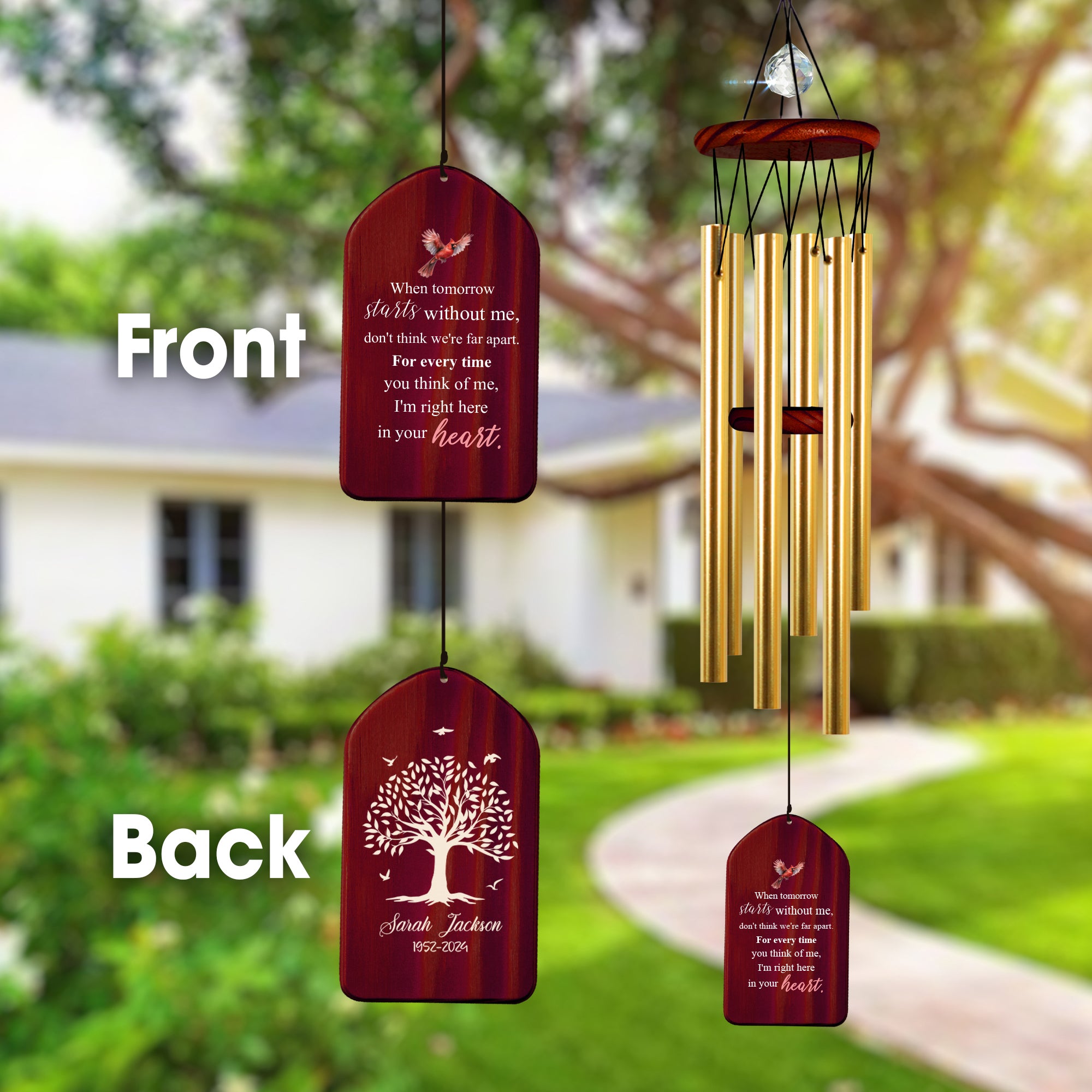 Personalized Memory Windchime Bereavement Gifts