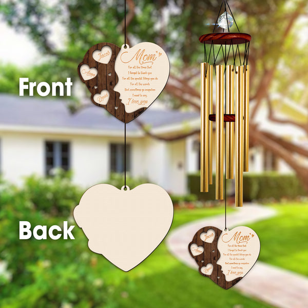 Custom Sympathy Wind Chime Loss Of Mom Gift