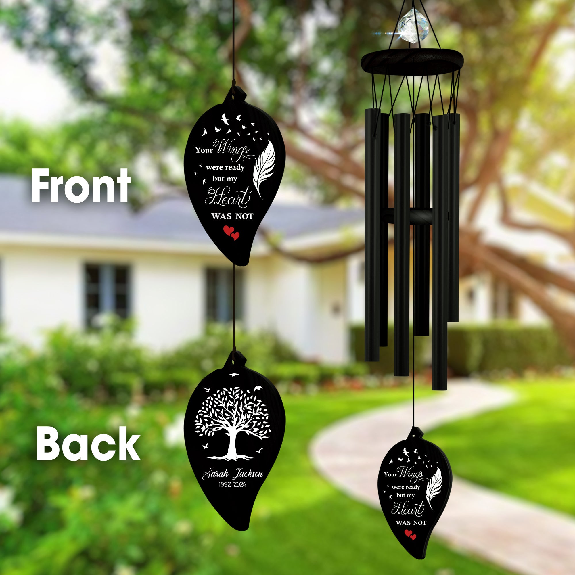 Custom Sympathy Wind Chime Carnival In Memorial Gift