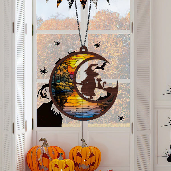 Personalized Witch Suncatcher Halloween Gift Ideas