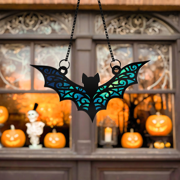 Custom Gothic Bat Suncatcher Bat Lover Halloween Gift