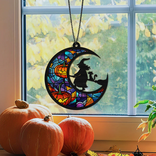 Personalized Witch Suncatcher Halloween Gift Ideas