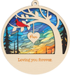 Personalized Cardinal Suncatcher Memorial Family Sympathy Gift