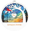 Personalized Cardinal Suncatcher Memorial Family Sympathy Gift