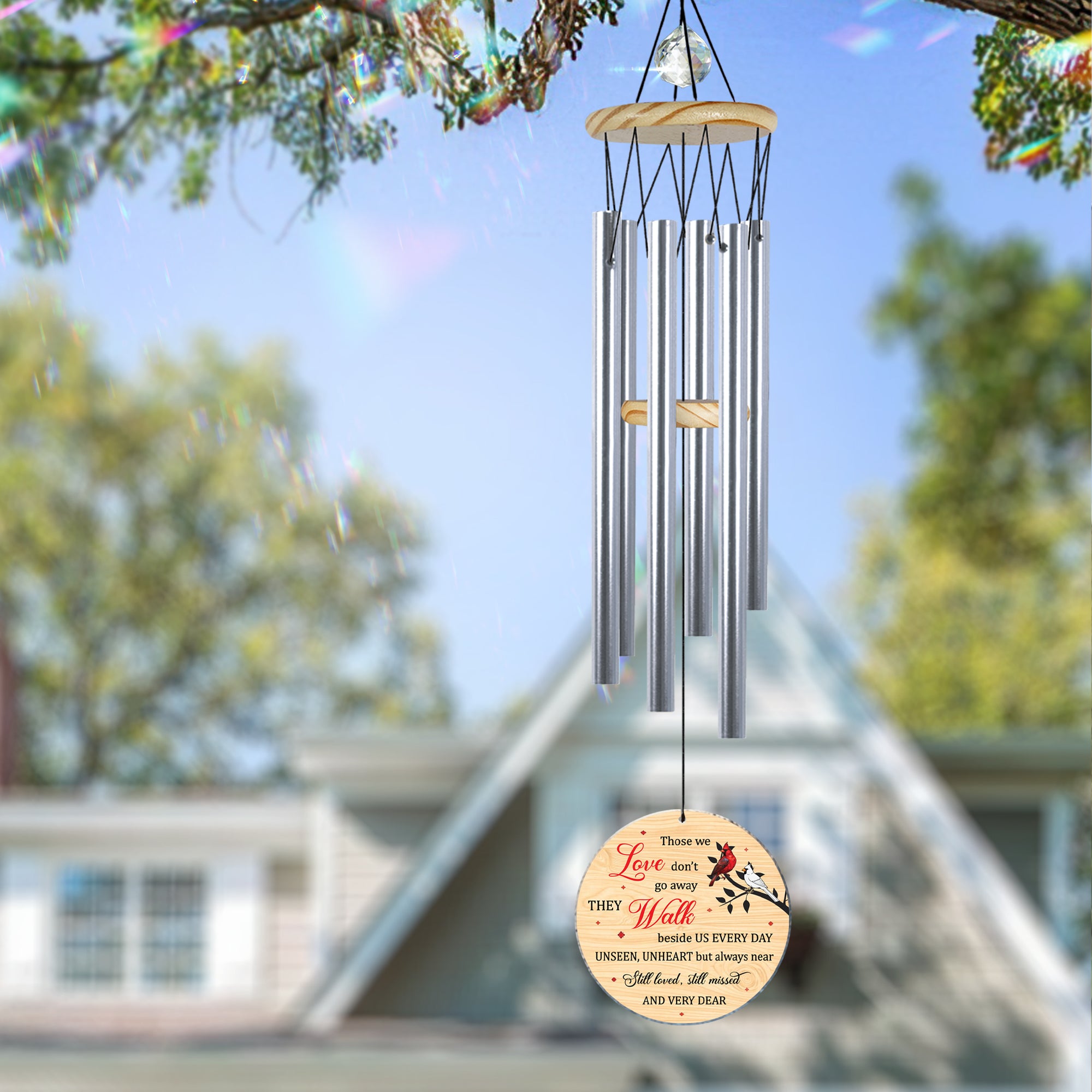 Personalized Sympathy Wind Chimes Memorial Gift