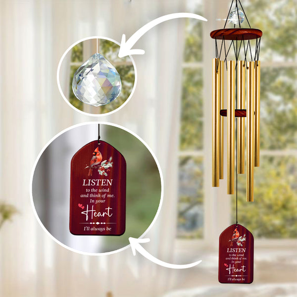 Personalized Sympathy Wind Chime Carnival In Memorial Gift