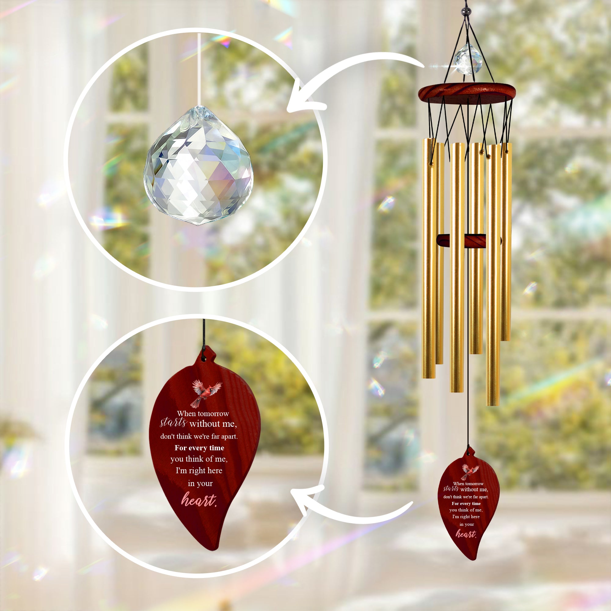 Custom Memorial Wind Chime Bereavement Gift