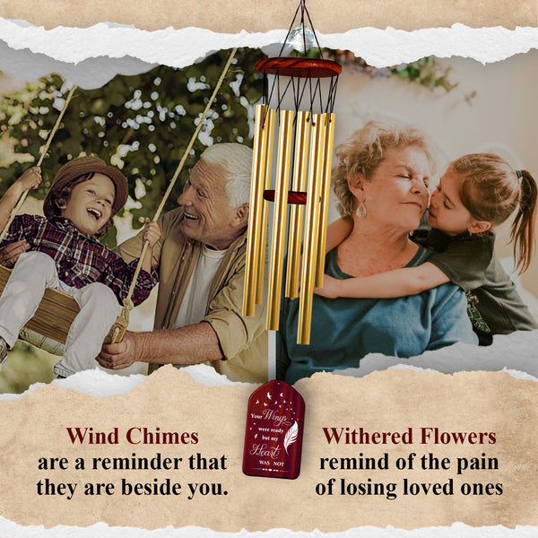 Custom Sympathy In Memory of Wind Chime Memorial Gifts