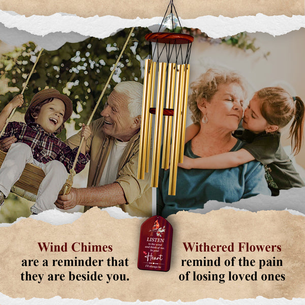 Personalized Sympathy Wind Chime Carnival In Memorial Gift