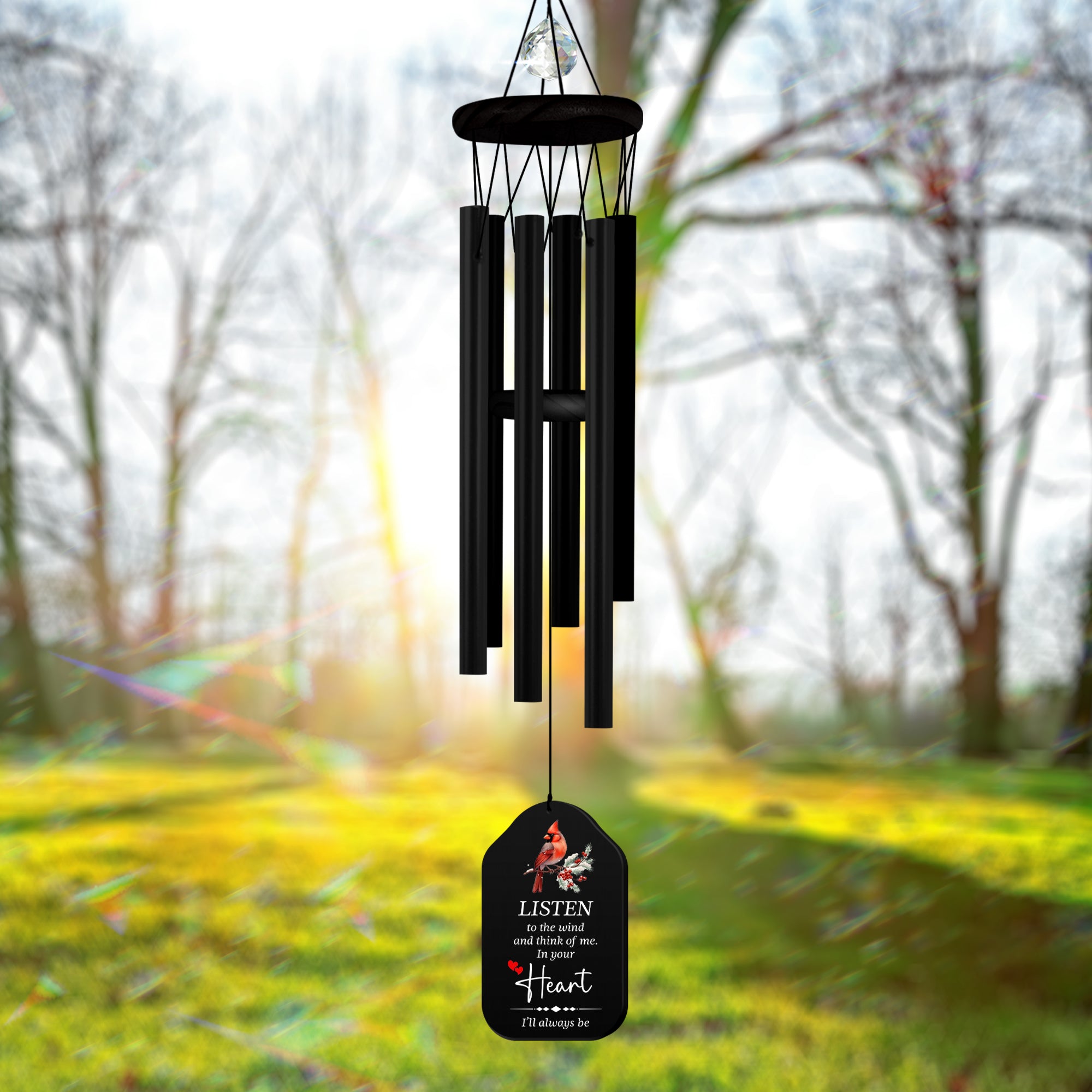 Personalized Sympathy Wind Chime Carnival Memorial Gift