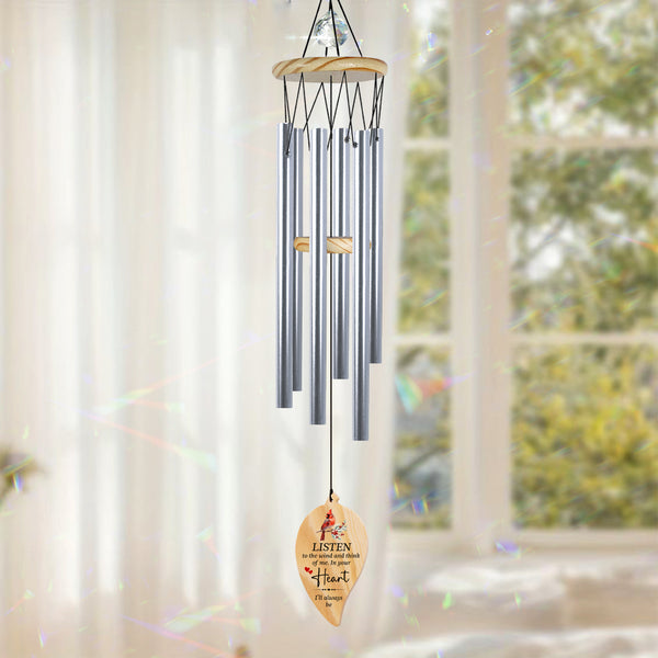 Personalized In Your Heart Sympathy Wind Chime Bereavement Gift