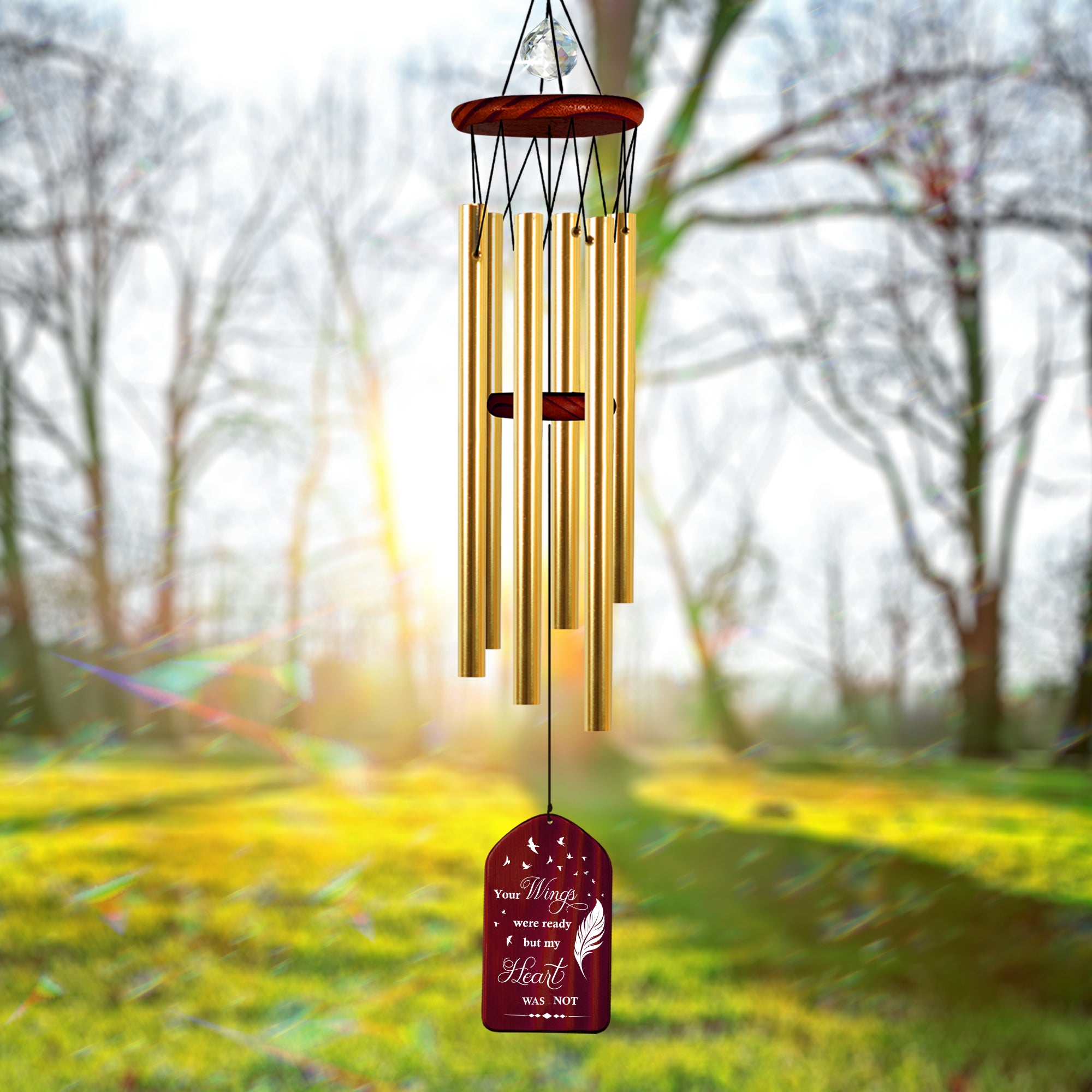 Custom Sympathy In Memory of Wind Chime Memorial Gifts