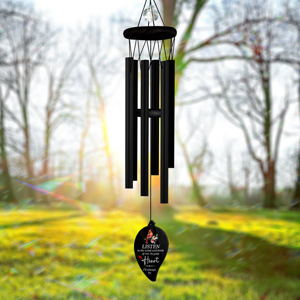 Personalized In Your Heart Sympathy Wind Chime Bereavement Gift