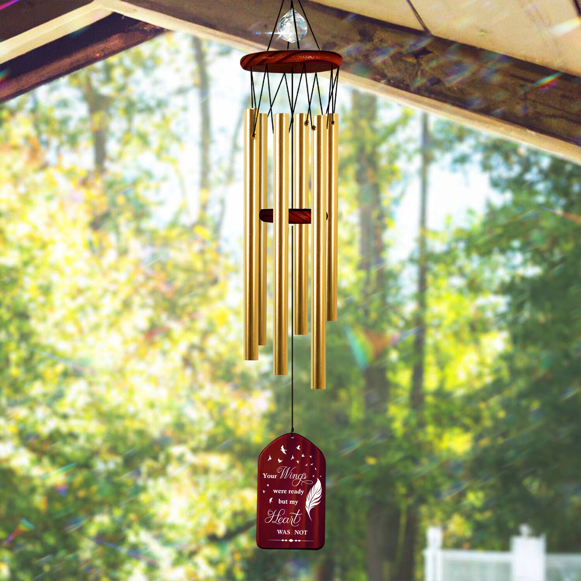 Custom Sympathy In Memory of Wind Chime Memorial Gifts