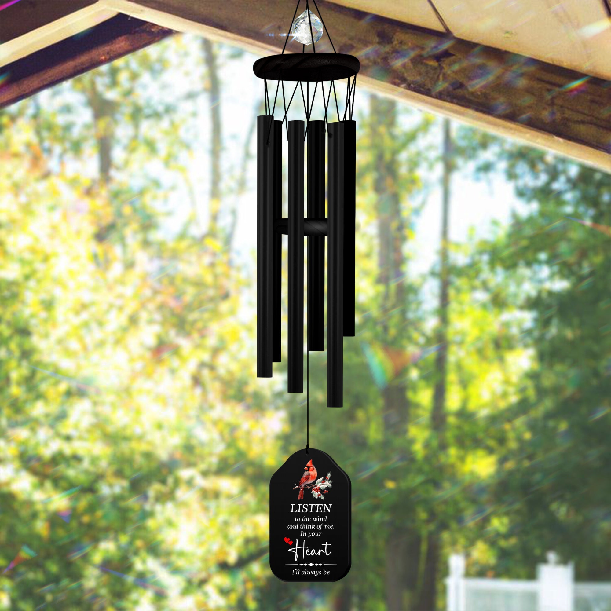 Personalized Sympathy Wind Chime Carnival Memorial Gift