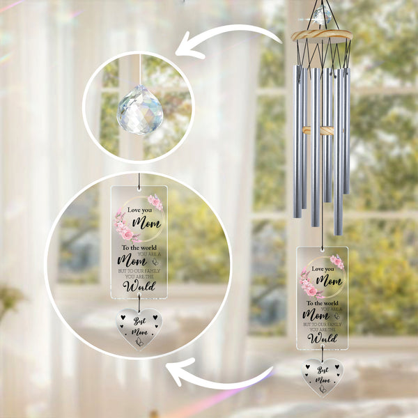 Custom Sympathy Loss Of Dad Wind Chime Memorial Gifts