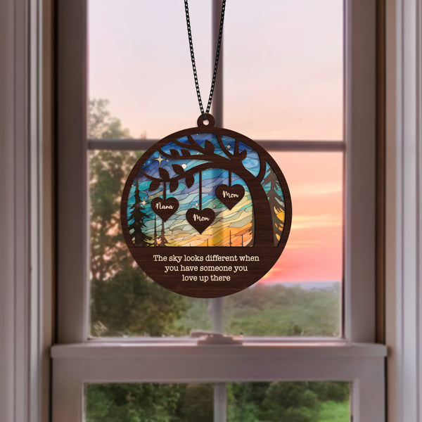 Personalized Suncatcher Loss Of Mom Dad Memorial Gift