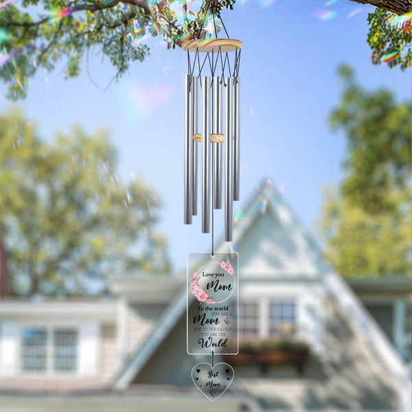 Personalized Sympathy Loss Of Mom Wind Chime Memorial Gifts