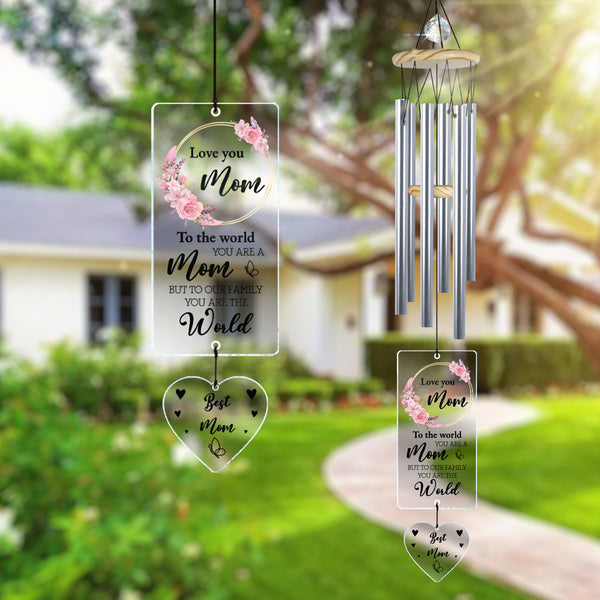 Personalized Sympathy Loss Of Mom Wind Chime Memorial Gifts