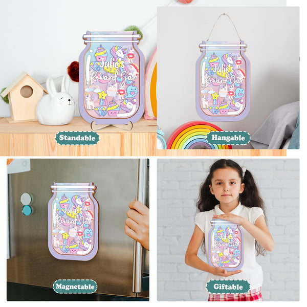 Tokens Unicorn Reward Jar for Classroom Kids