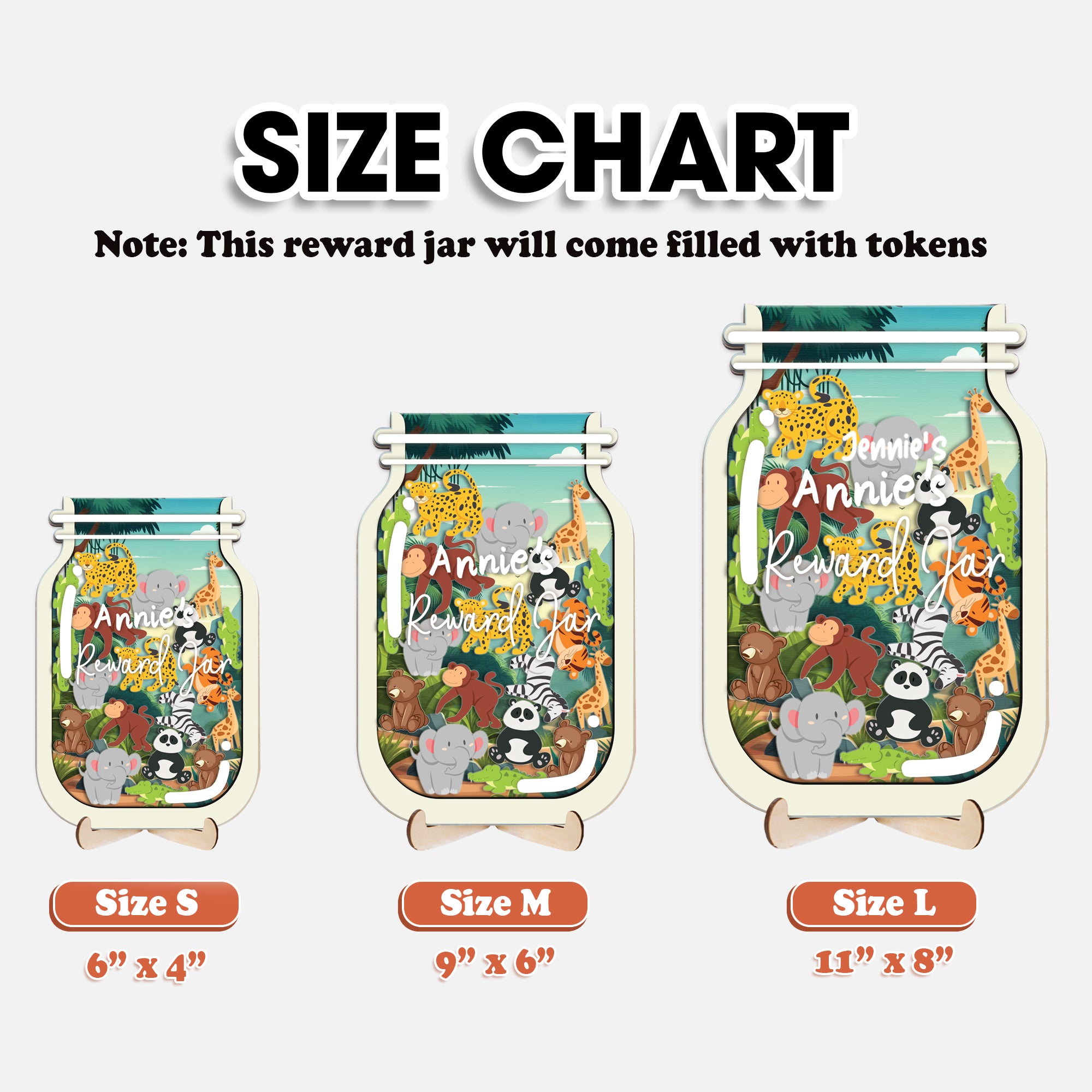 Tokens Dinosaur Reward Jar for Classroom Kids